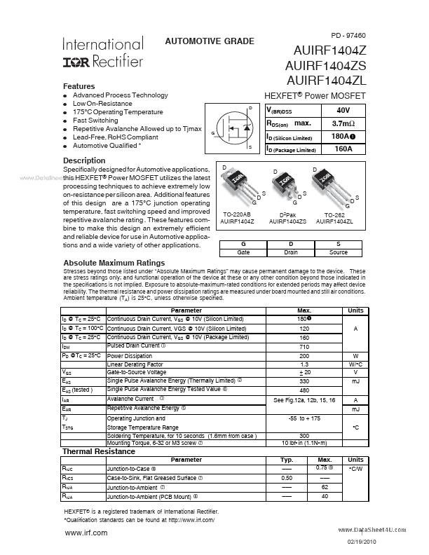 AUIRF1404ZS