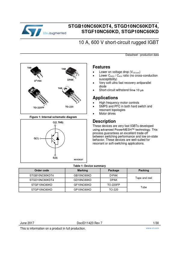 GF10NC60