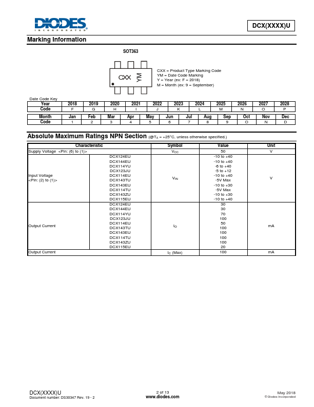 DCX114TU