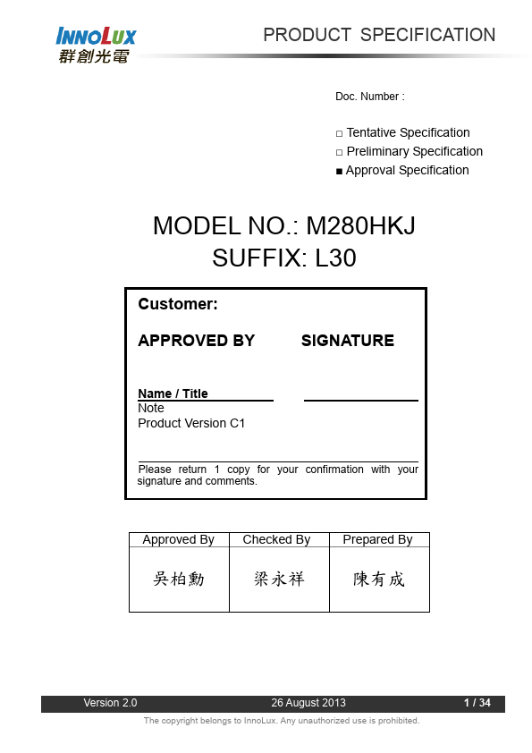 M280HKJ-L30