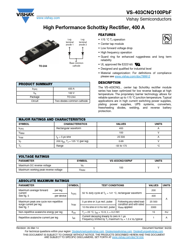 VS-403CNQ100PbF