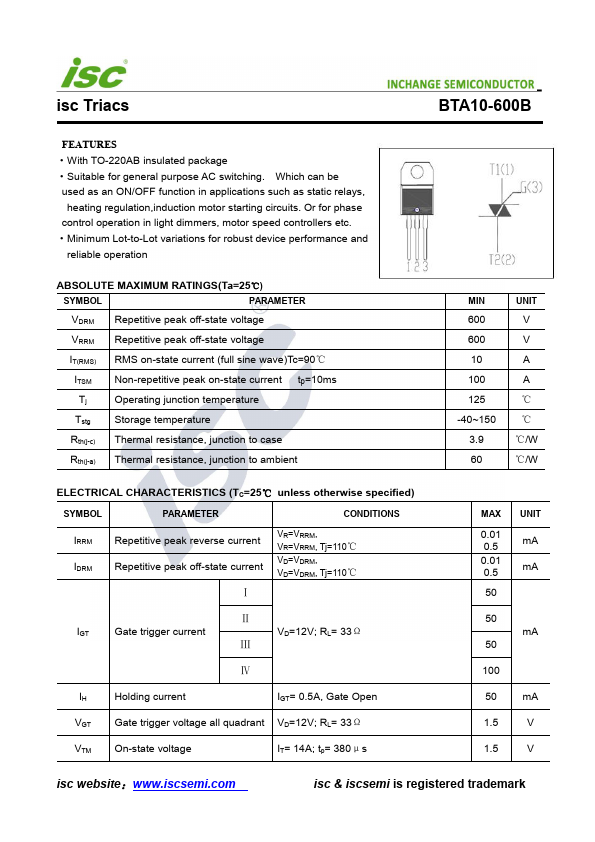 BTA10-600B