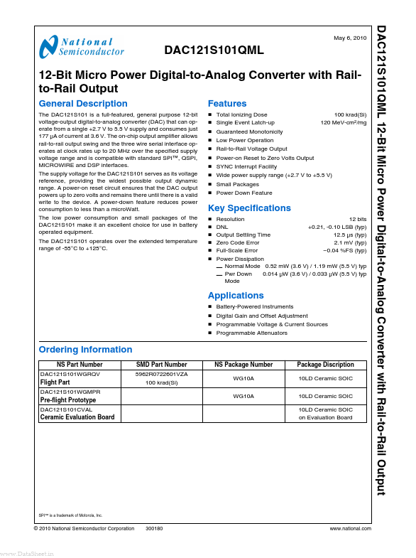 DAC121S101QML