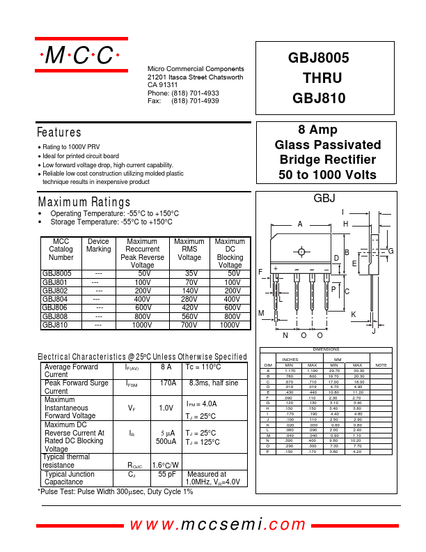 GBJ8005