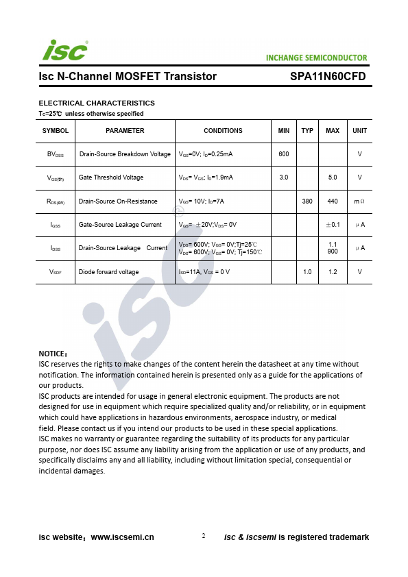 SPA11N60CFD