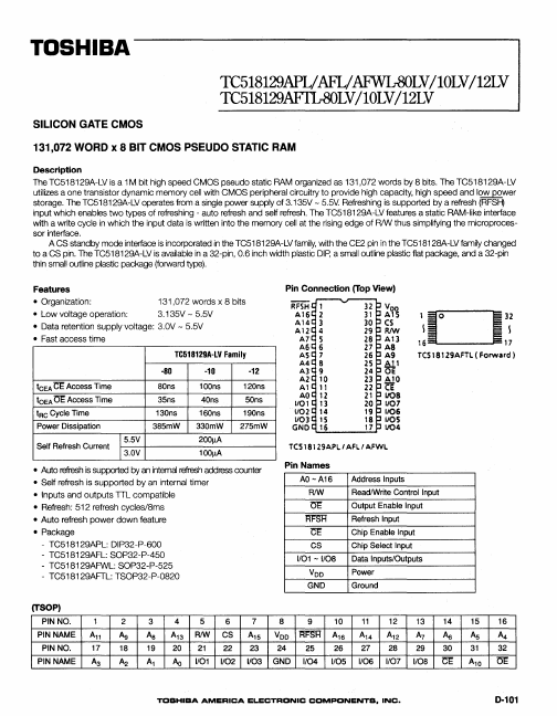 TC518129APL-10LV