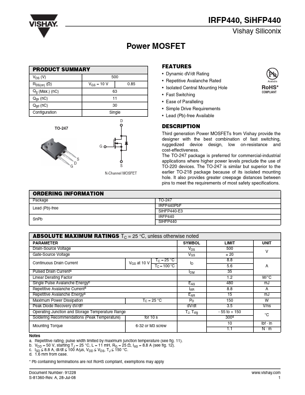 IRFP440