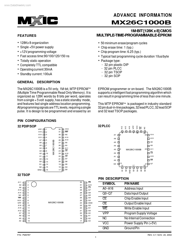 MX26C1000B