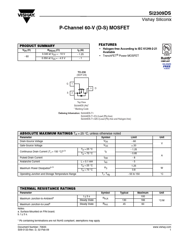 SI2309DS