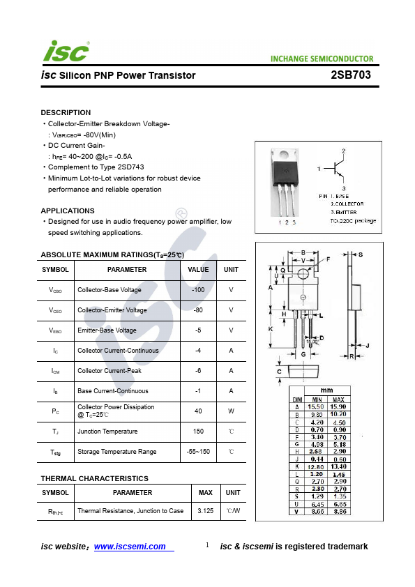 2SB703