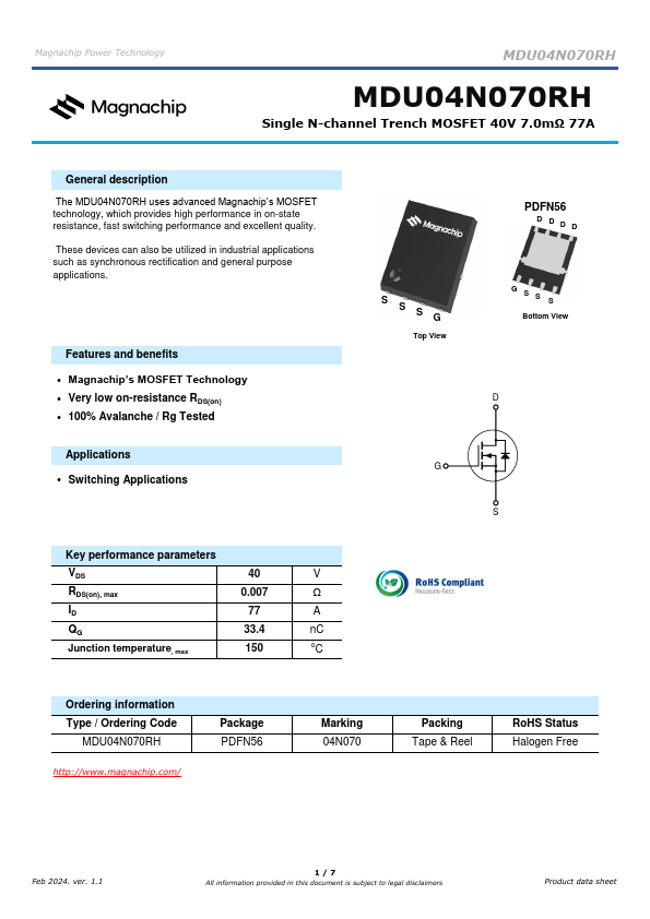 MDU04N070RH