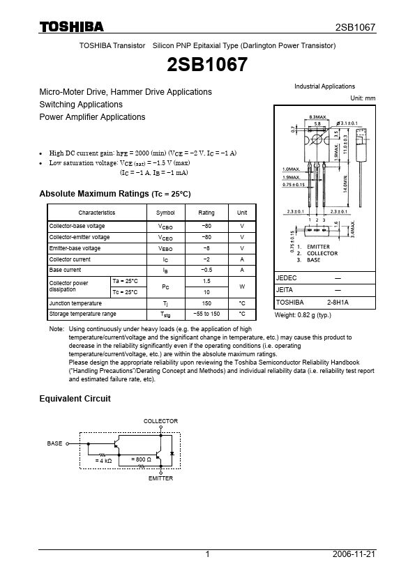 2SB1067