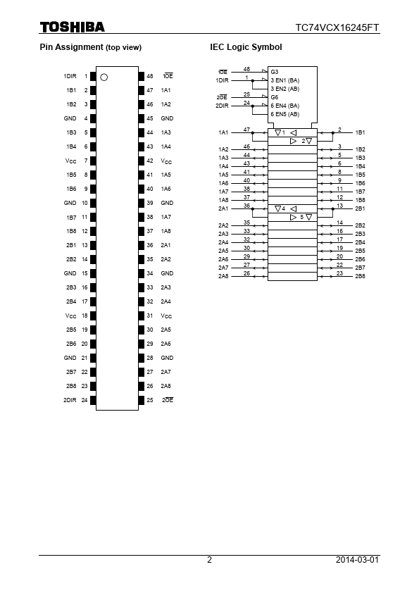 TC74VCX16245FT