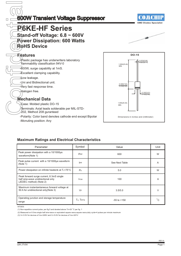 P6KE62C-HF