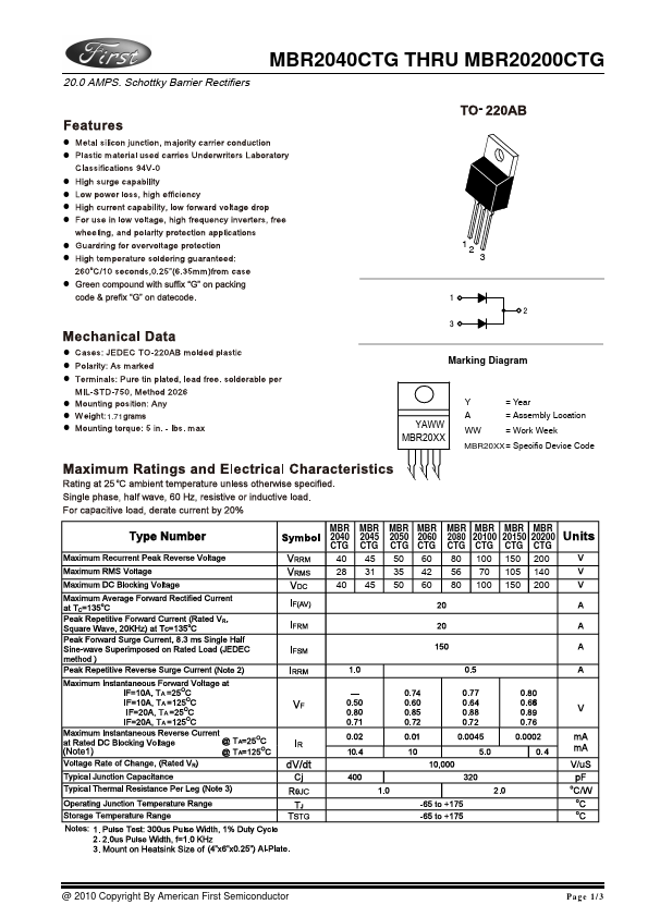 MBR2080CTG