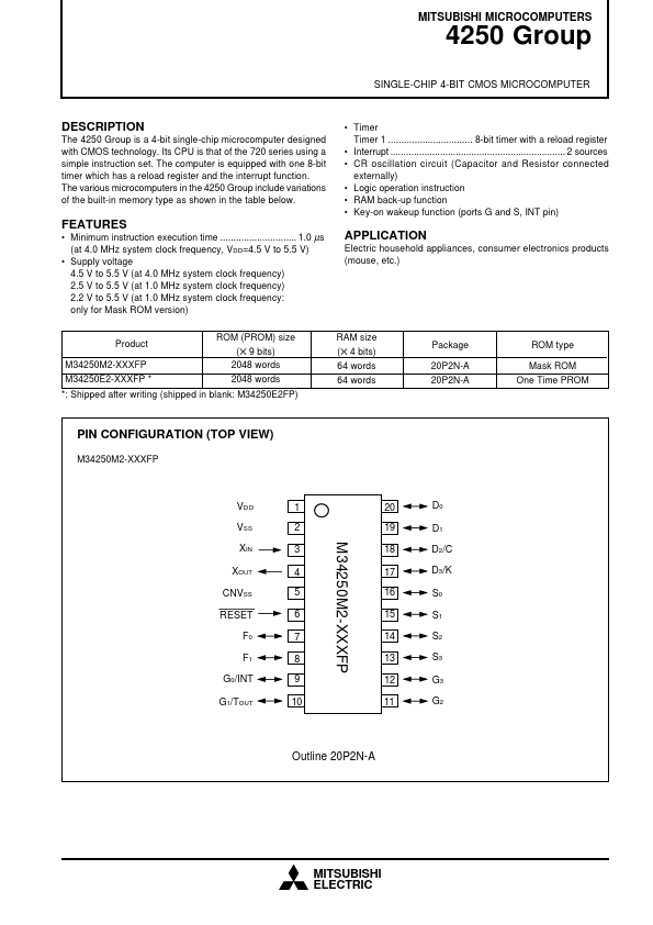 M34250M2-XXXFP