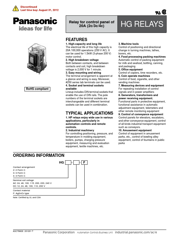 HG4-AC240V-F