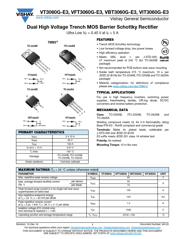 VBT3060G-E3