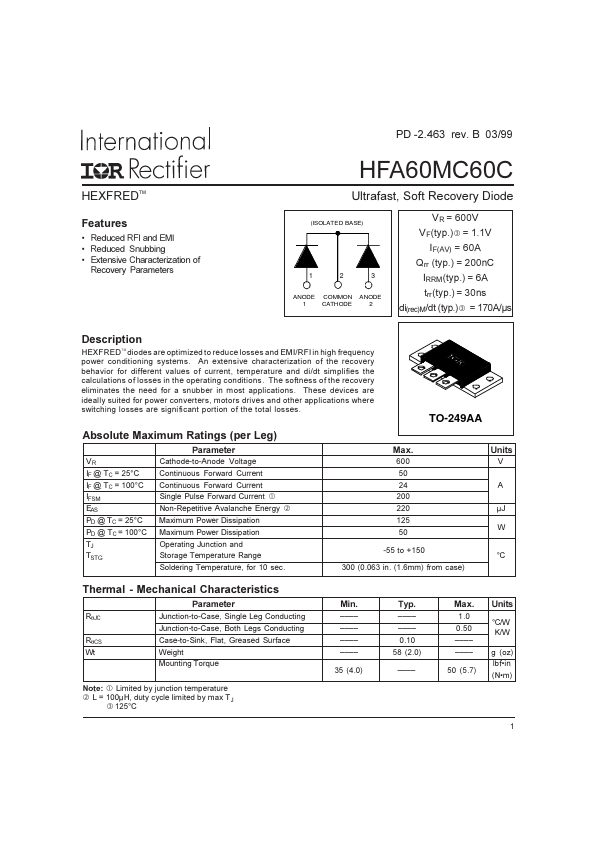 HFA60MC60C