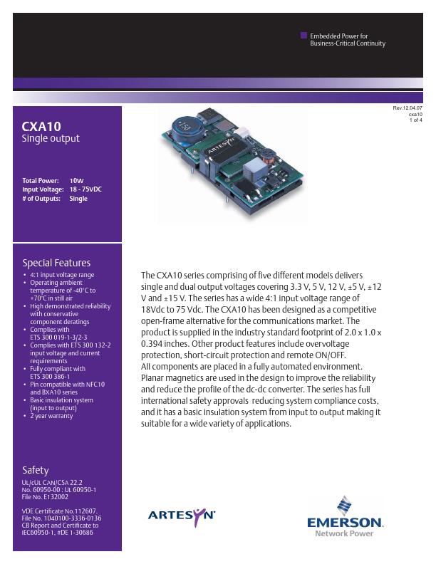 CXA10-48S3V3Y