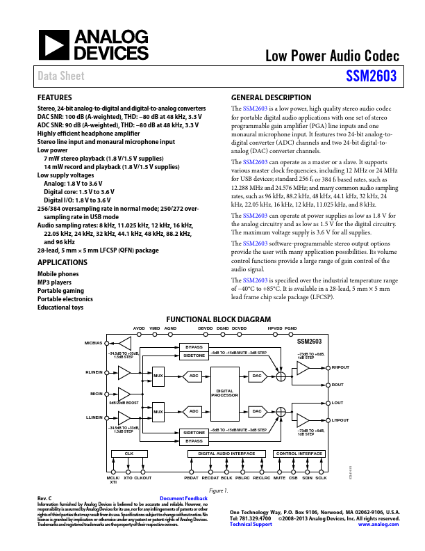 SSM2603