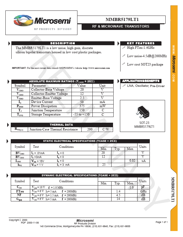 MMBR5179LT1