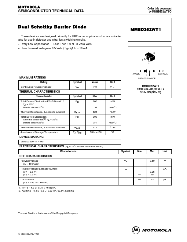 MMBD352WT1