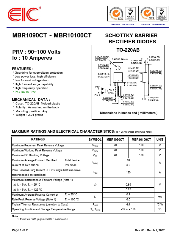 MBR1090CT