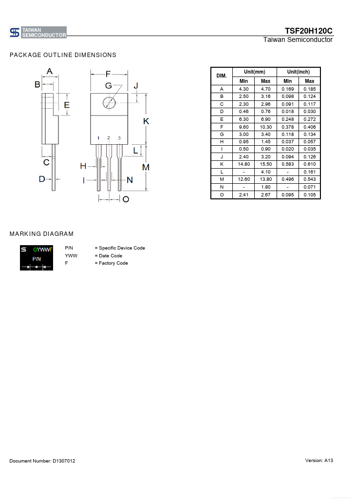 TSF20H120C