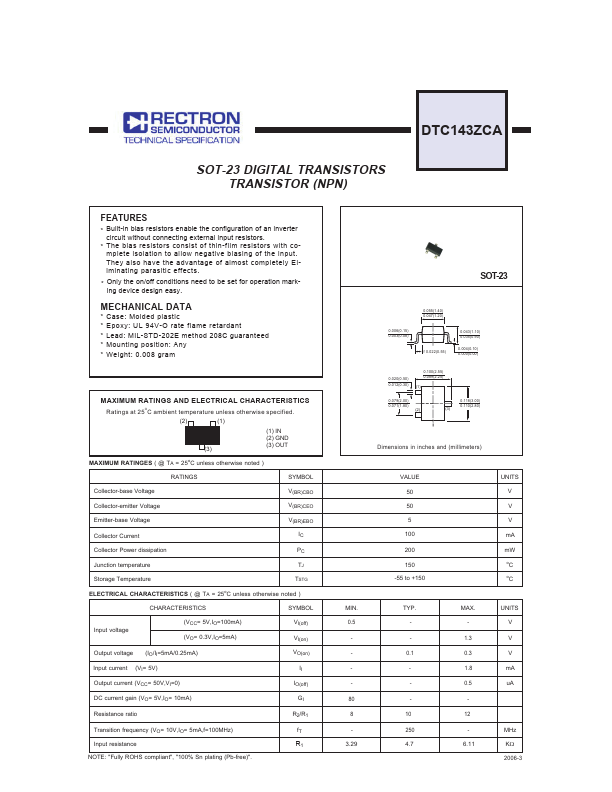 DTC143ZCA