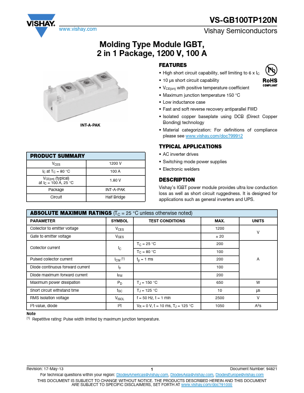 VS-GB100TP120N