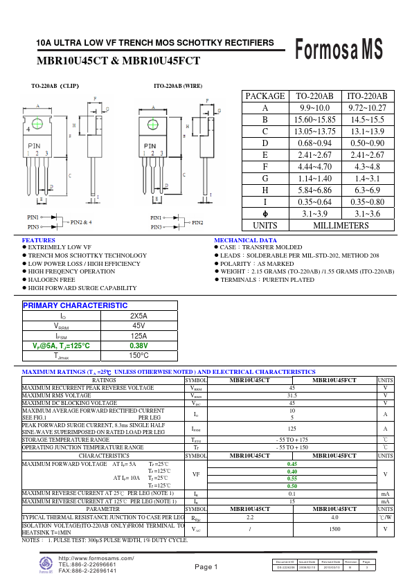 MBR10U45CT