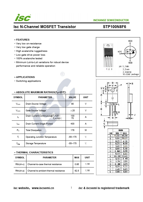 STP100N8F6