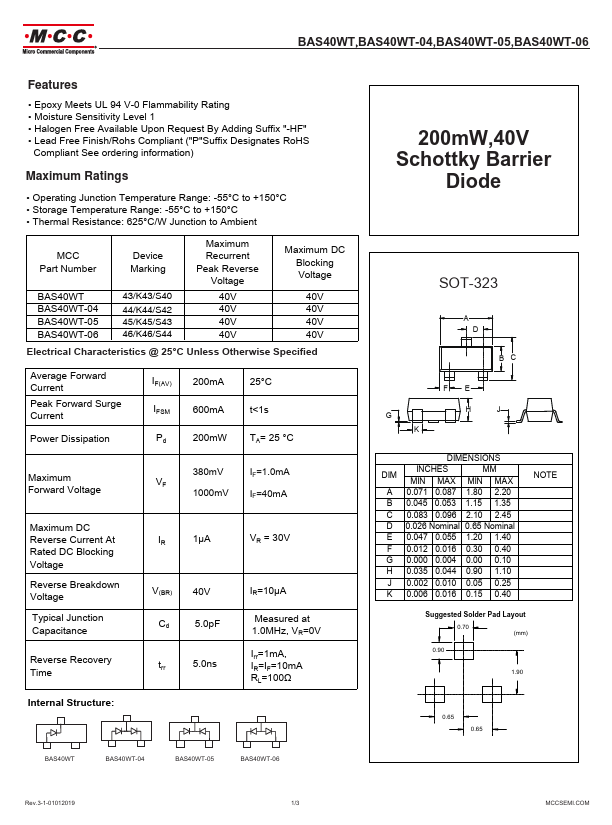 BAS40WT-05