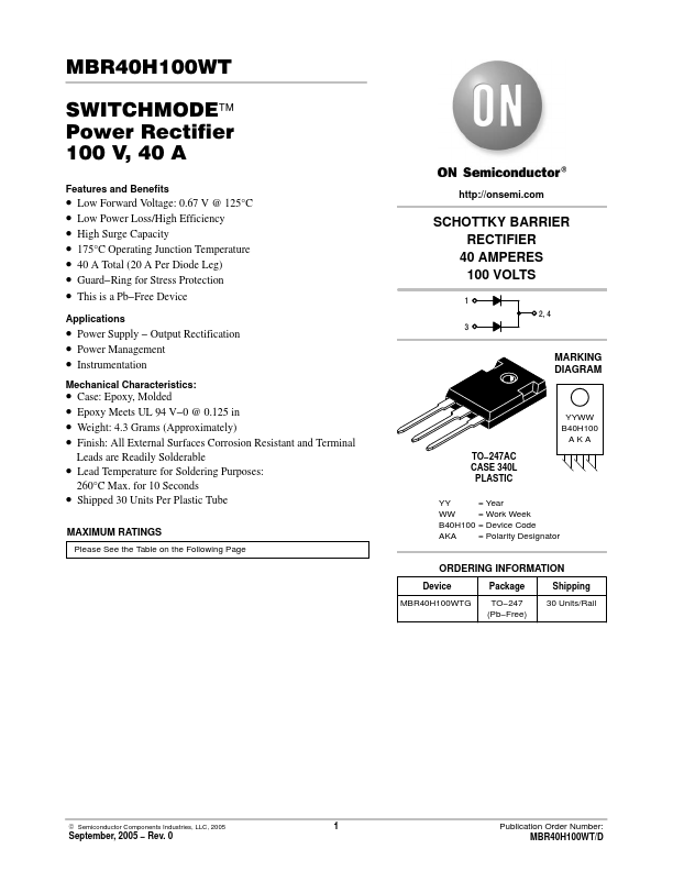 MBR40H100WT