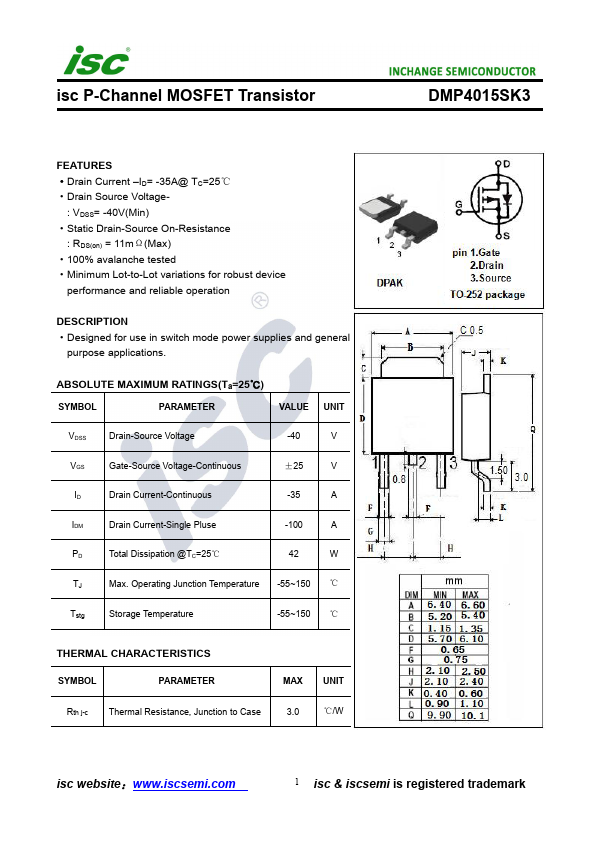 DMP4015SK3