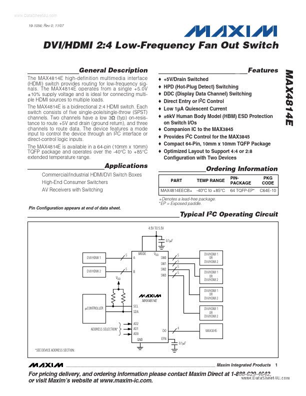 MAX4814E