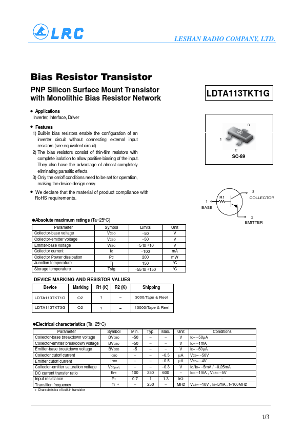 LDTA113TKT1G