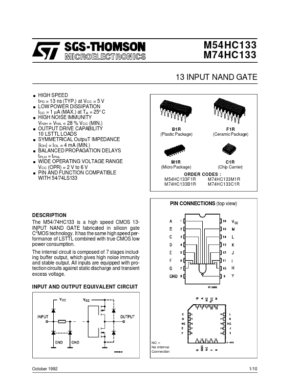 M54HC133