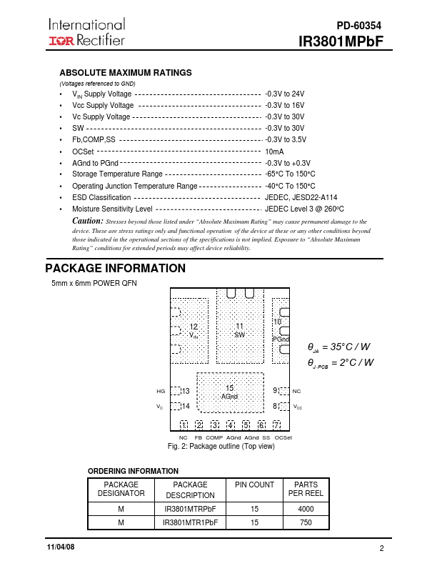 IR3801MPbF