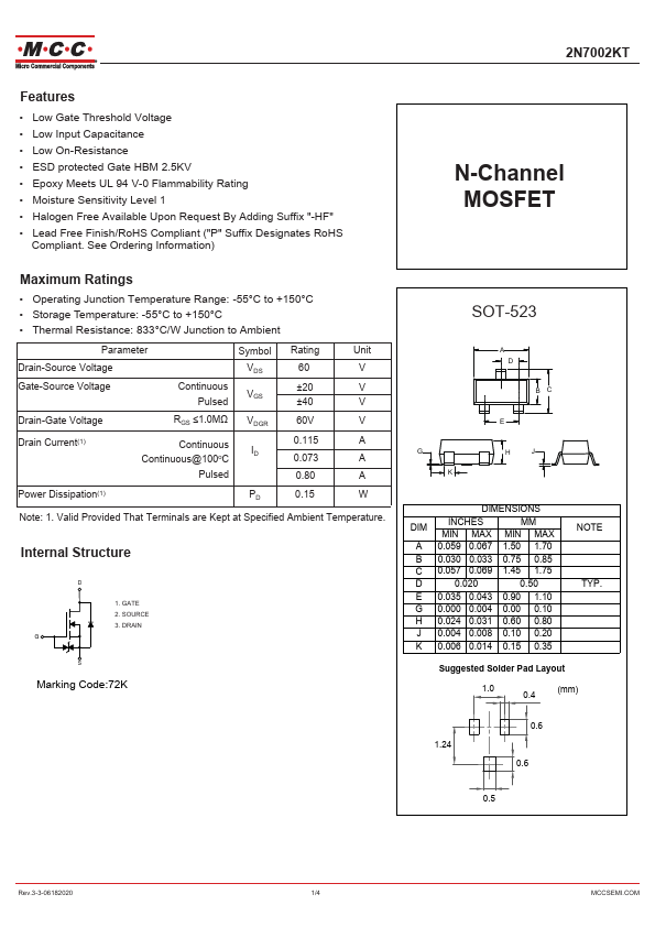 2N7002KT