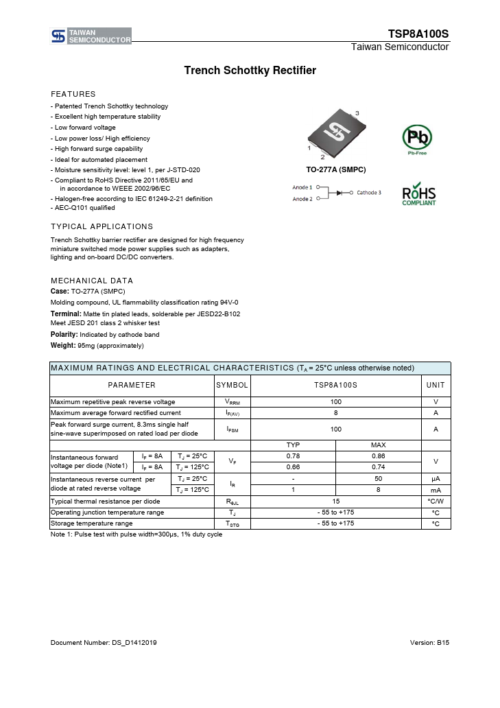 TSP8A100S