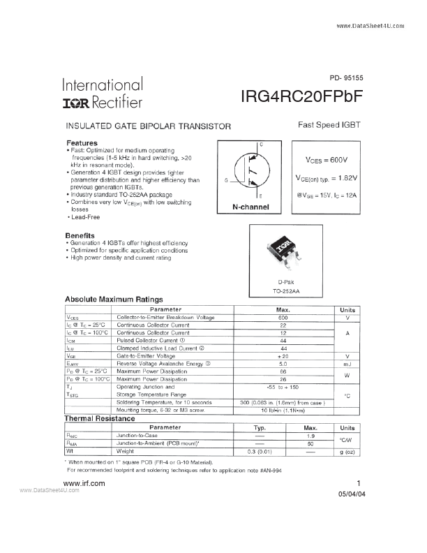 IRG4RC20FPBF