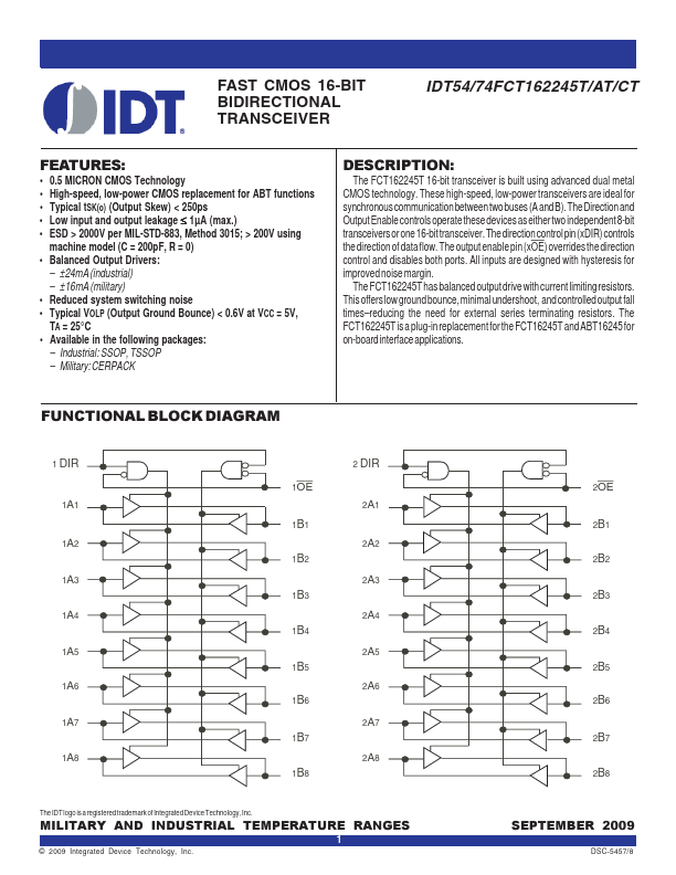 IDT54FCT162245AT