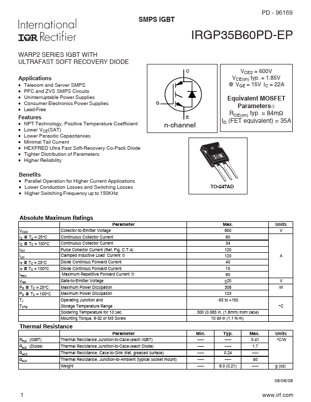 IRGP35B60PD-EP