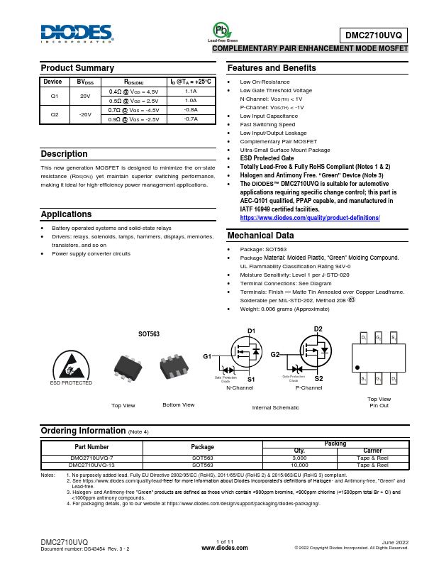 DMC2710UVQ