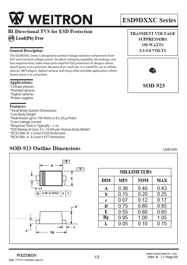 ESD9D5.0C