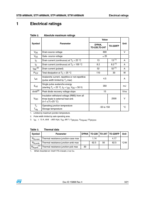 STP18NM60N