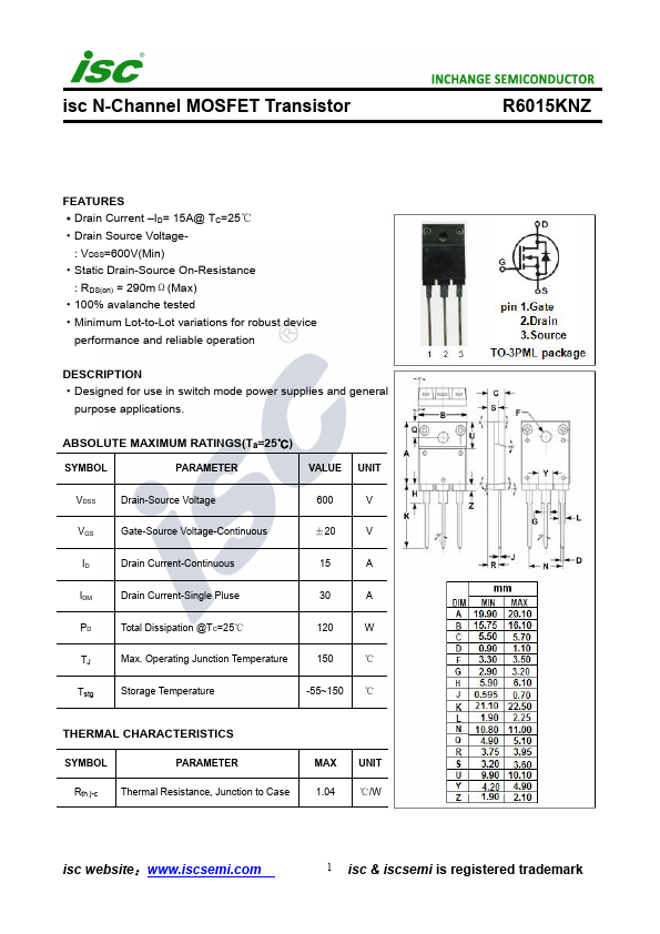 R6015KNZ