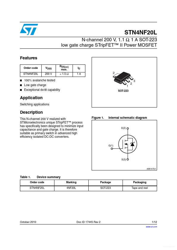 STN4NF20L